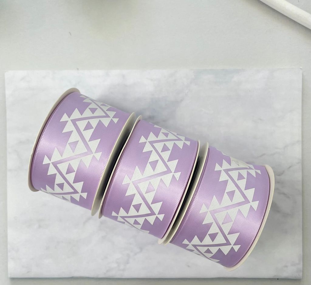 1.5" x 10 yd. Satin Ribbon Cali Native Basket Pattern #1