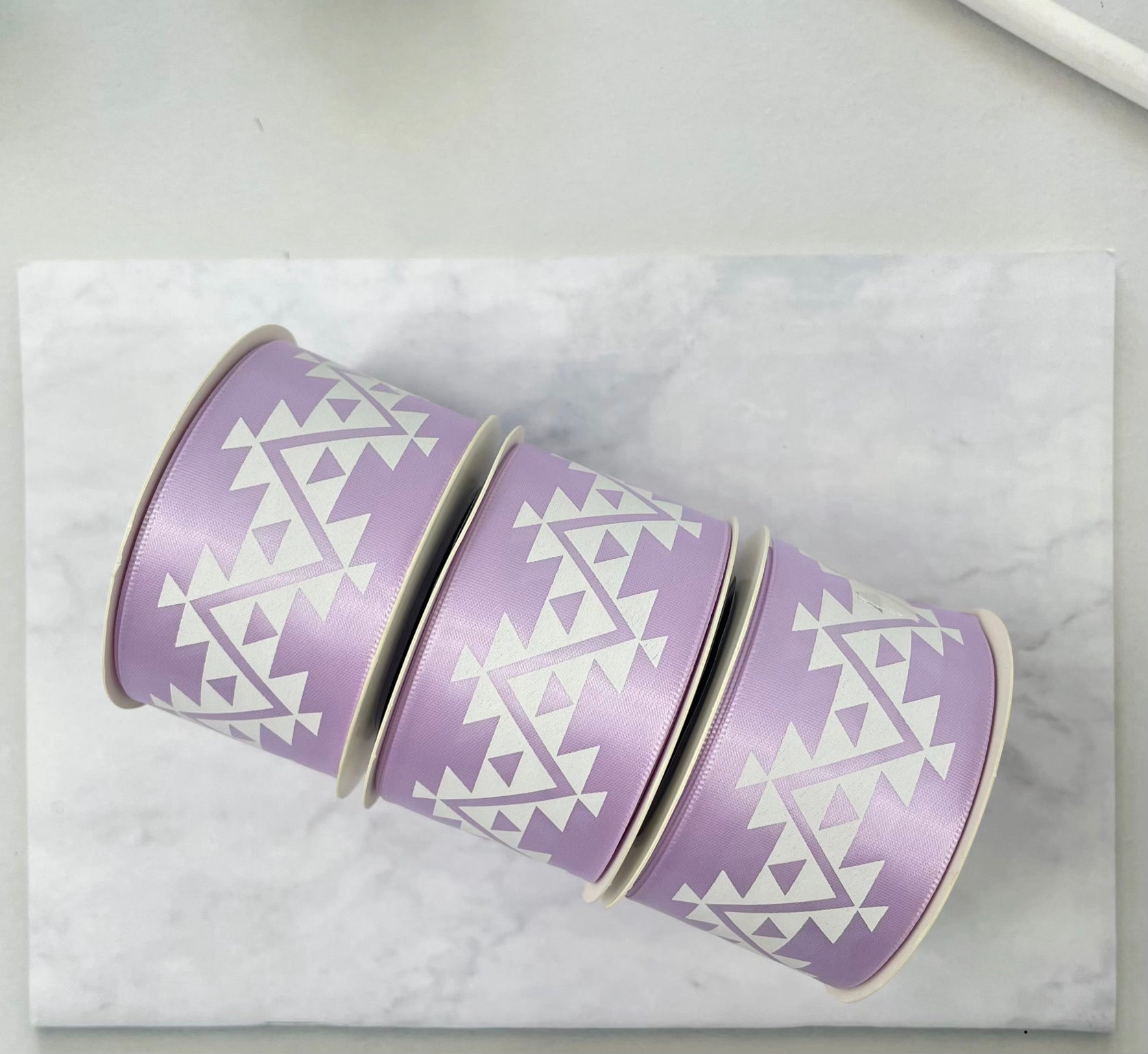 1.5" x 10 yd. Satin Ribbon Cali Native Basket Pattern #1