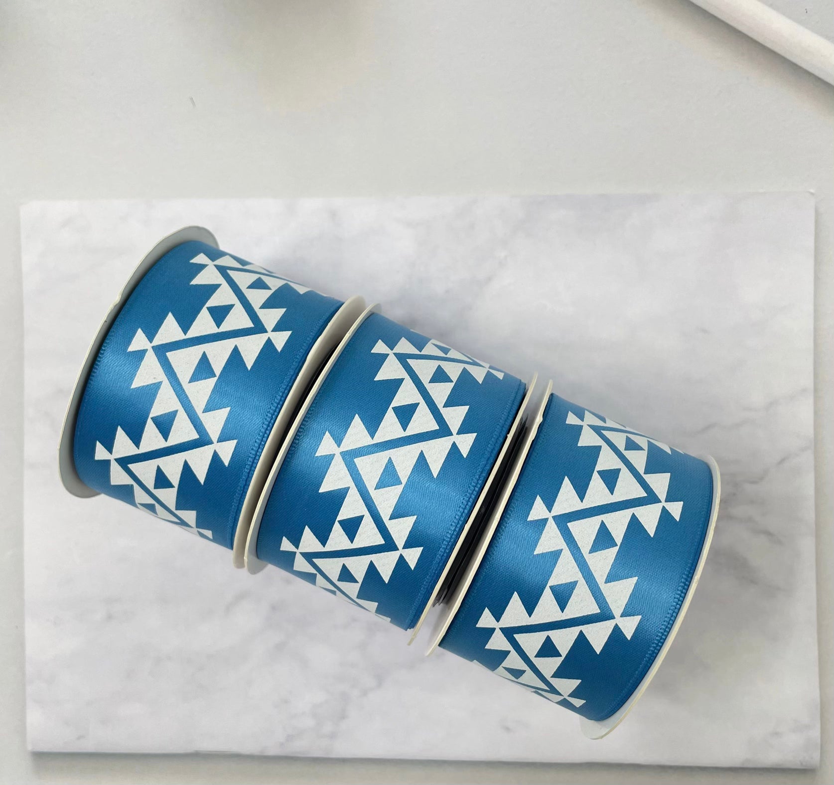 1.5" x 10 yd. Satin Ribbon Cali Native Basket Pattern #1