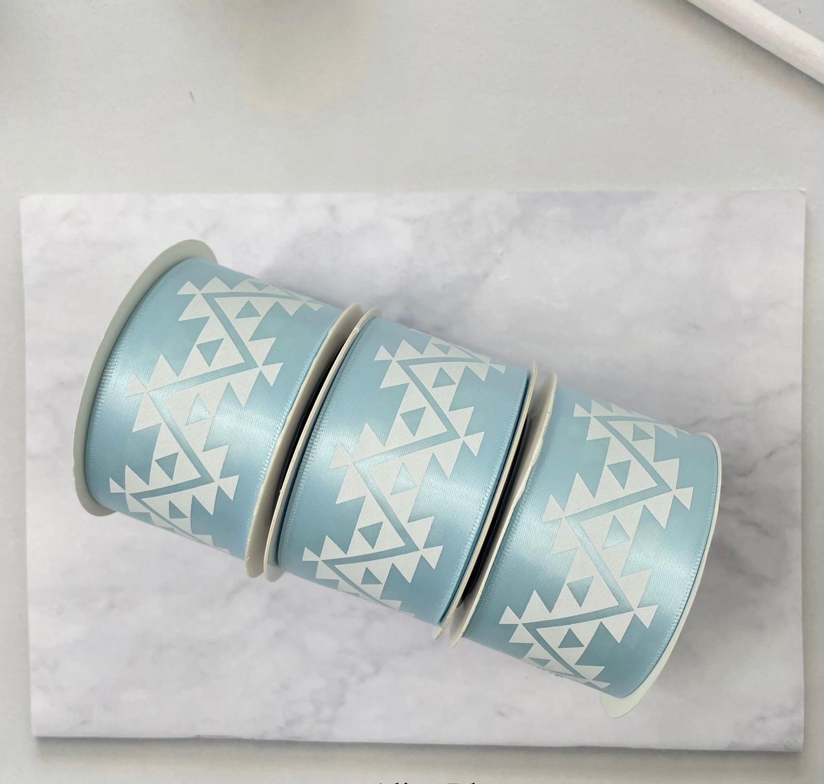 1.5" x 10 yd. Satin Ribbon Cali Native Basket Pattern #1