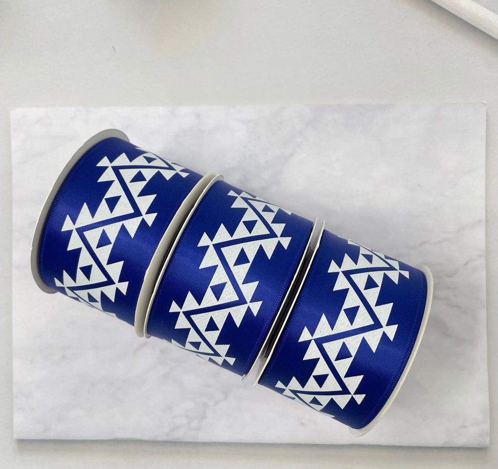 1.5" x 10 yd. Satin Ribbon Cali Native Basket Pattern #1