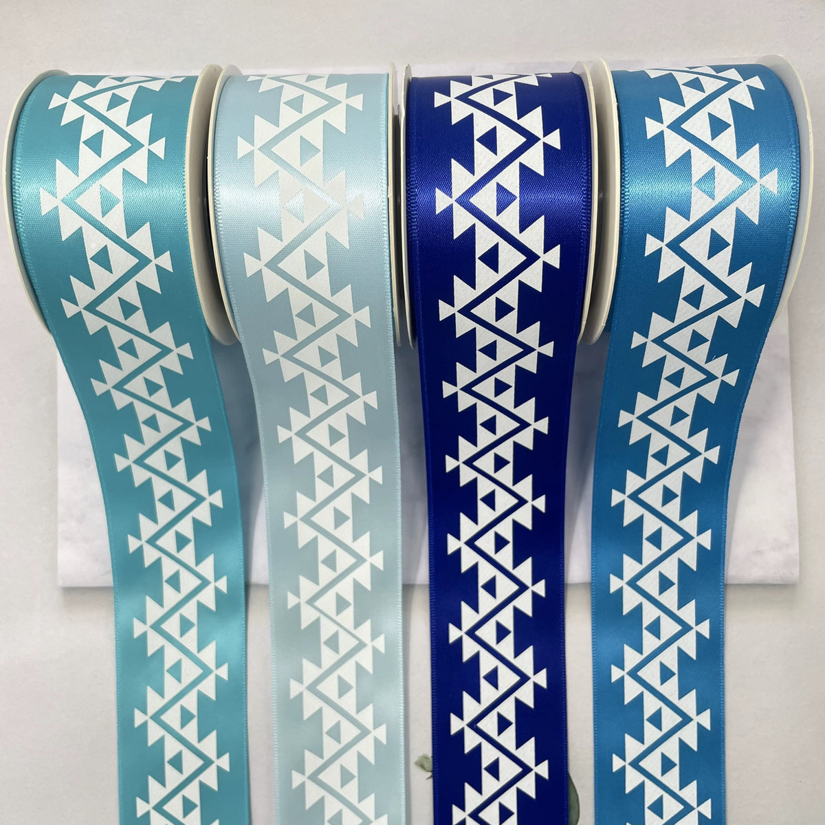 1.5" x 10 yd. Satin Ribbon Cali Native Basket Pattern #1
