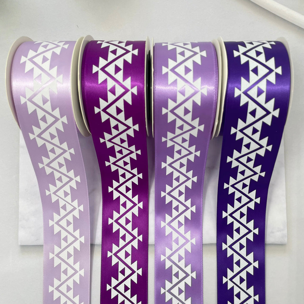 1.5" x 10 yd. Satin Ribbon Cali Native Basket Pattern #1
