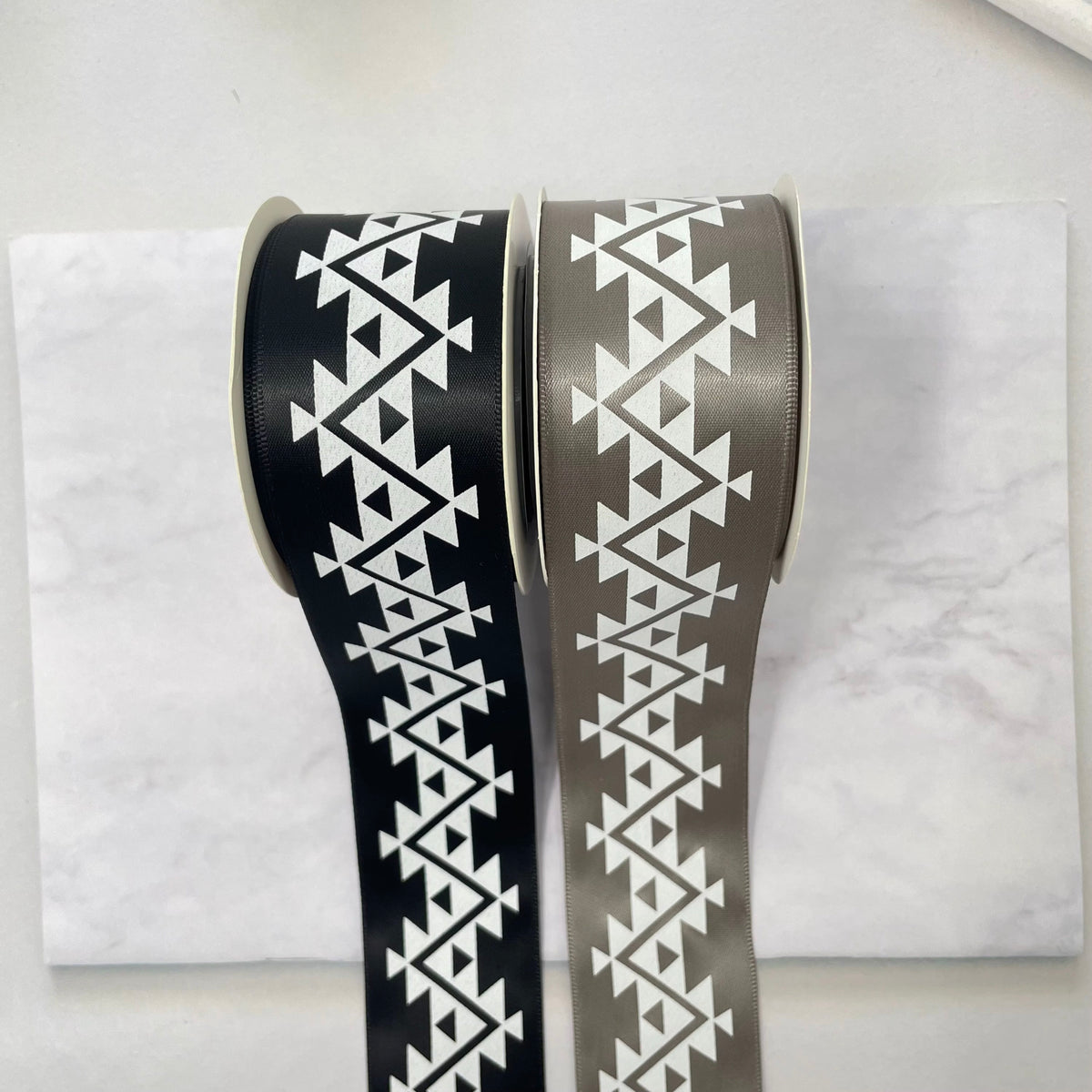 1.5" x 10 yd. Satin Ribbon Cali Native Basket Pattern #1
