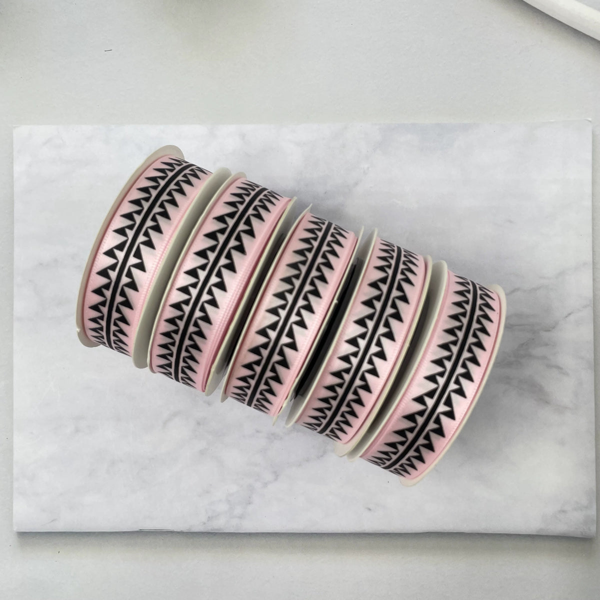 5/8" x 10 yd. Satin Ribbon Cali Native Basket Pattern #2