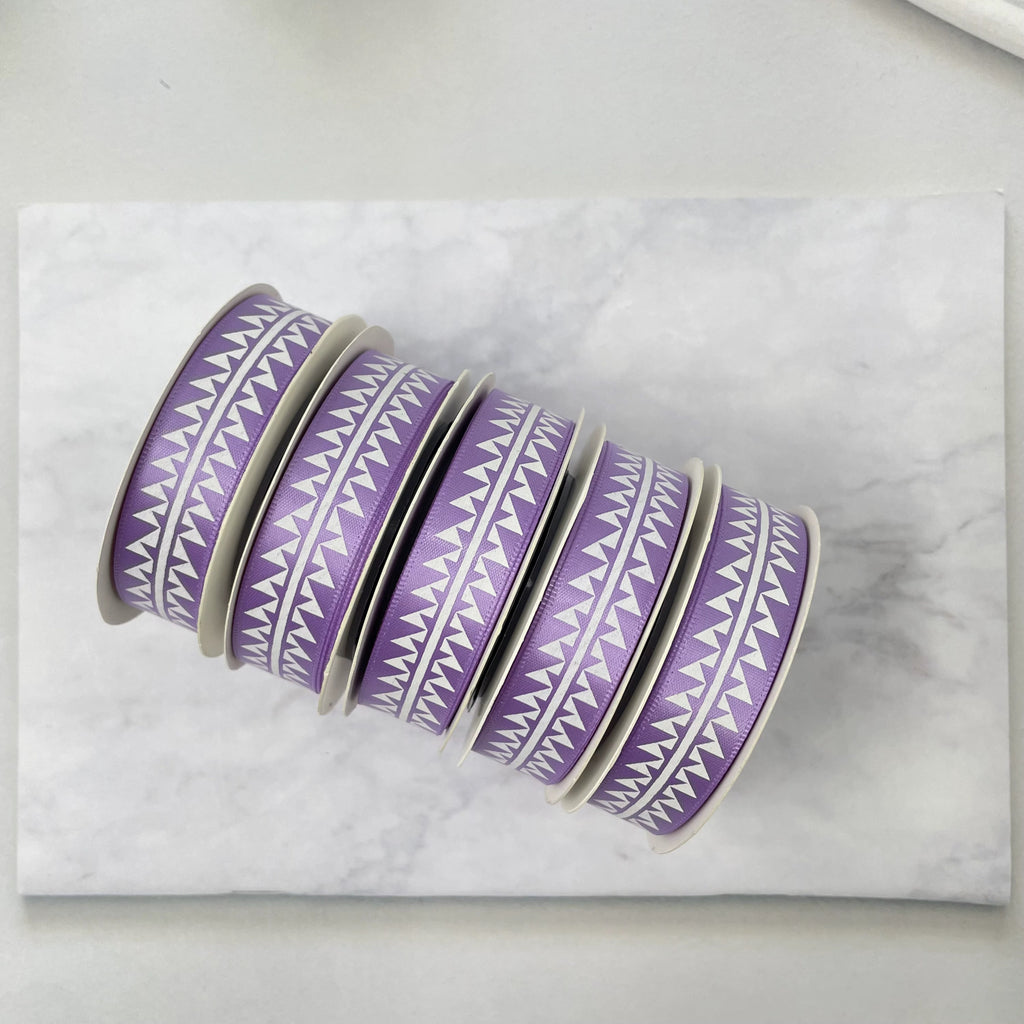 5/8" x 10 yd. Satin Ribbon Cali Native Basket Pattern #2