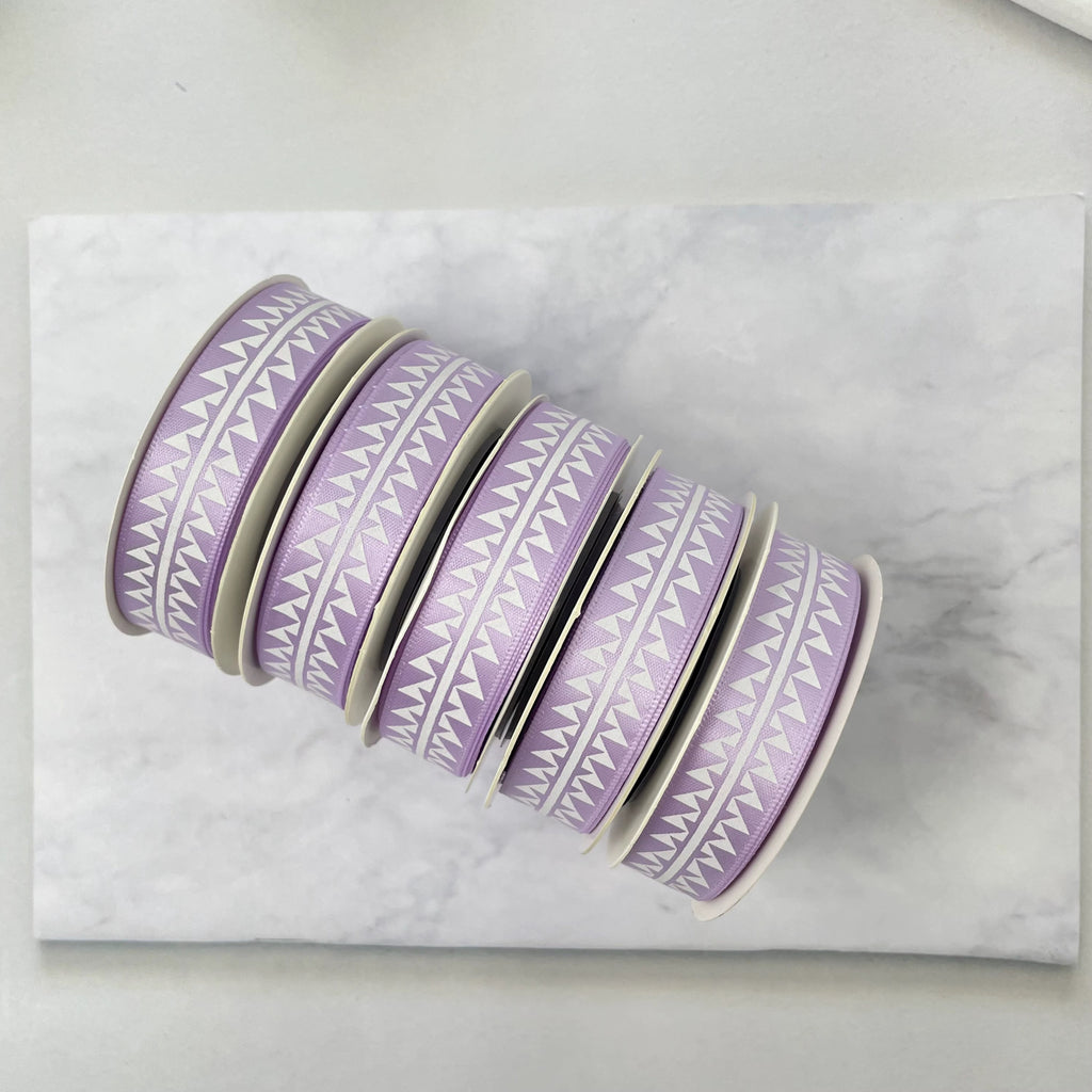 5/8" x 10 yd. Satin Ribbon Cali Native Basket Pattern #2