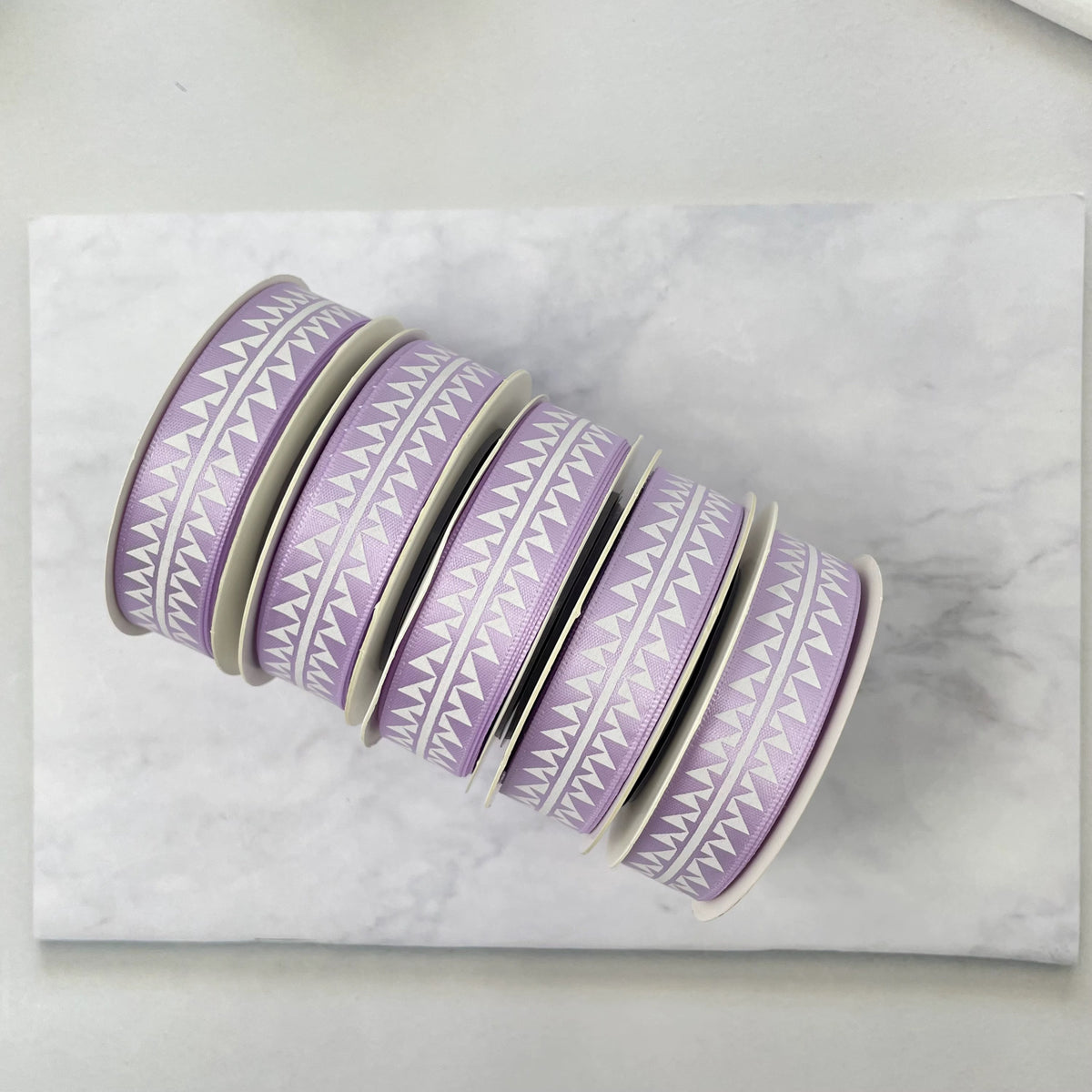 5/8" x 10 yd. Satin Ribbon Cali Native Basket Pattern #2