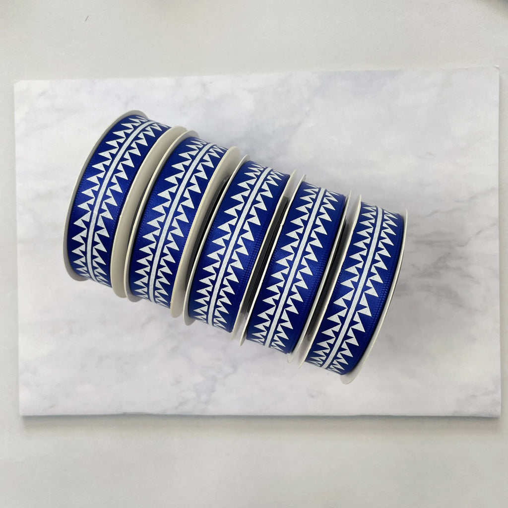 5/8" x 10 yd. Satin Ribbon Cali Native Basket Pattern #2