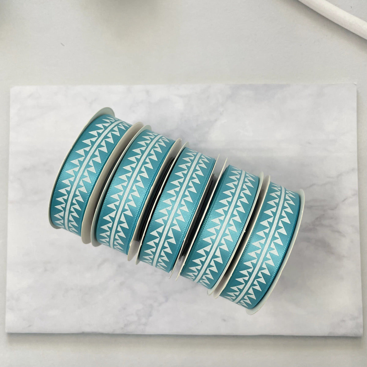 5/8" x 10 yd. Satin Ribbon Cali Native Basket Pattern #2