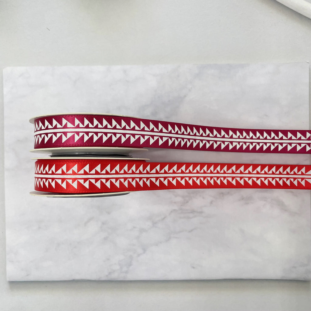 5/8" x 10 yd. Satin Ribbon Cali Native Basket Pattern #2