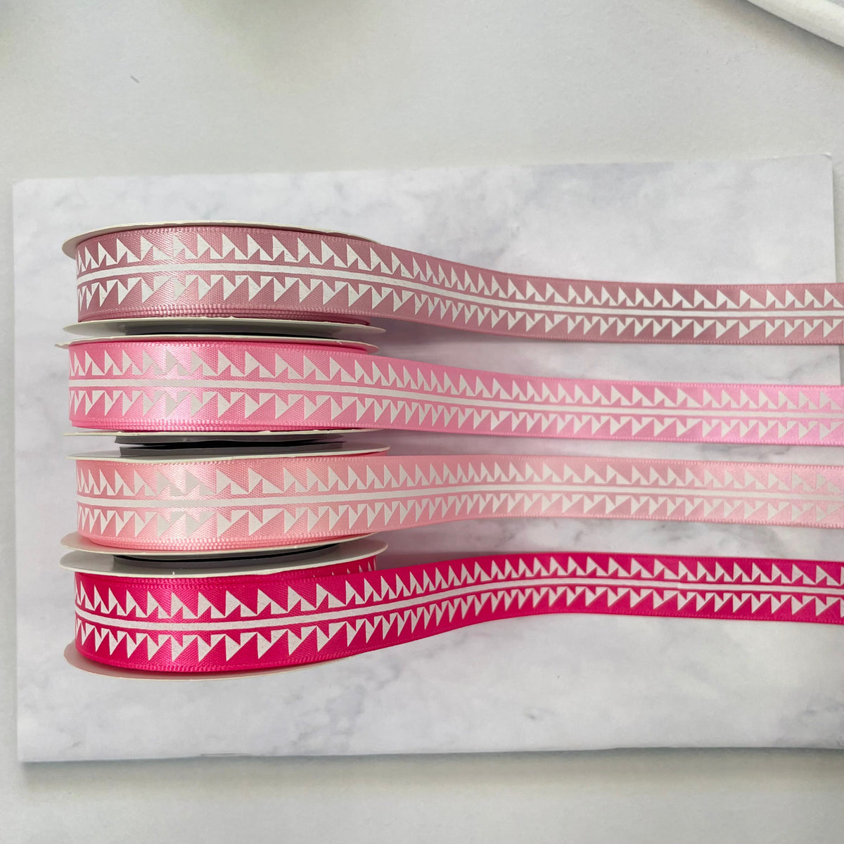 5/8" x 10 yd. Satin Ribbon Cali Native Basket Pattern #2