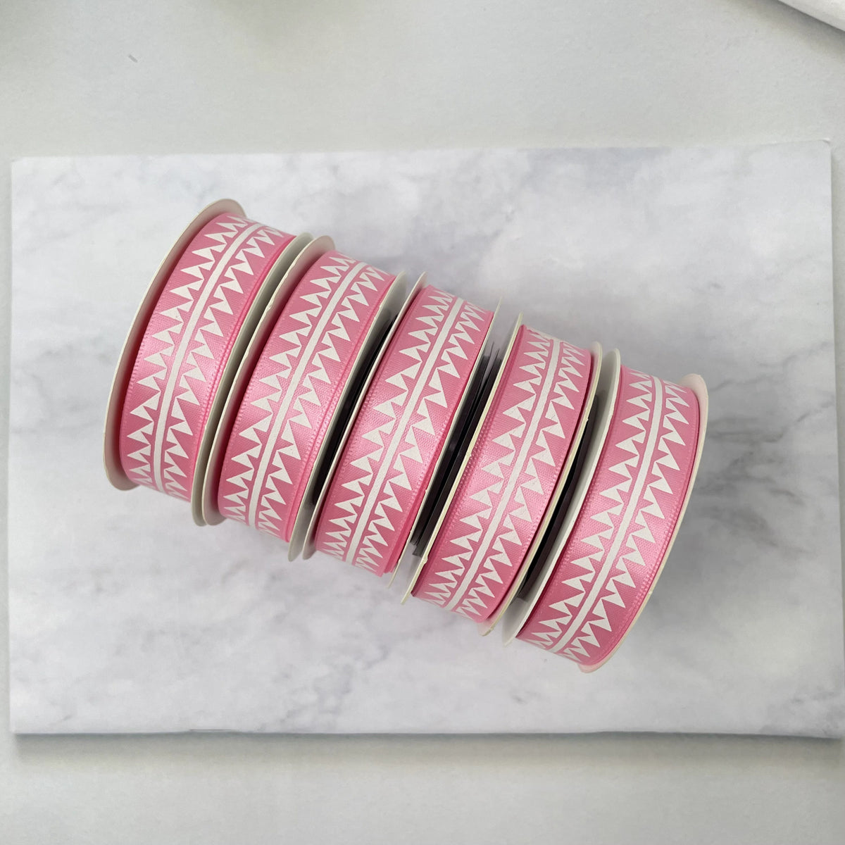 5/8" x 10 yd. Satin Ribbon Cali Native Basket Pattern #2