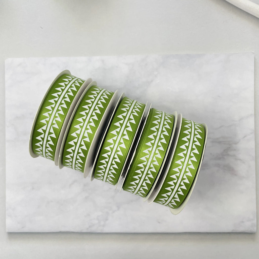 5/8" x 10 yd. Satin Ribbon Cali Native Basket Pattern #2