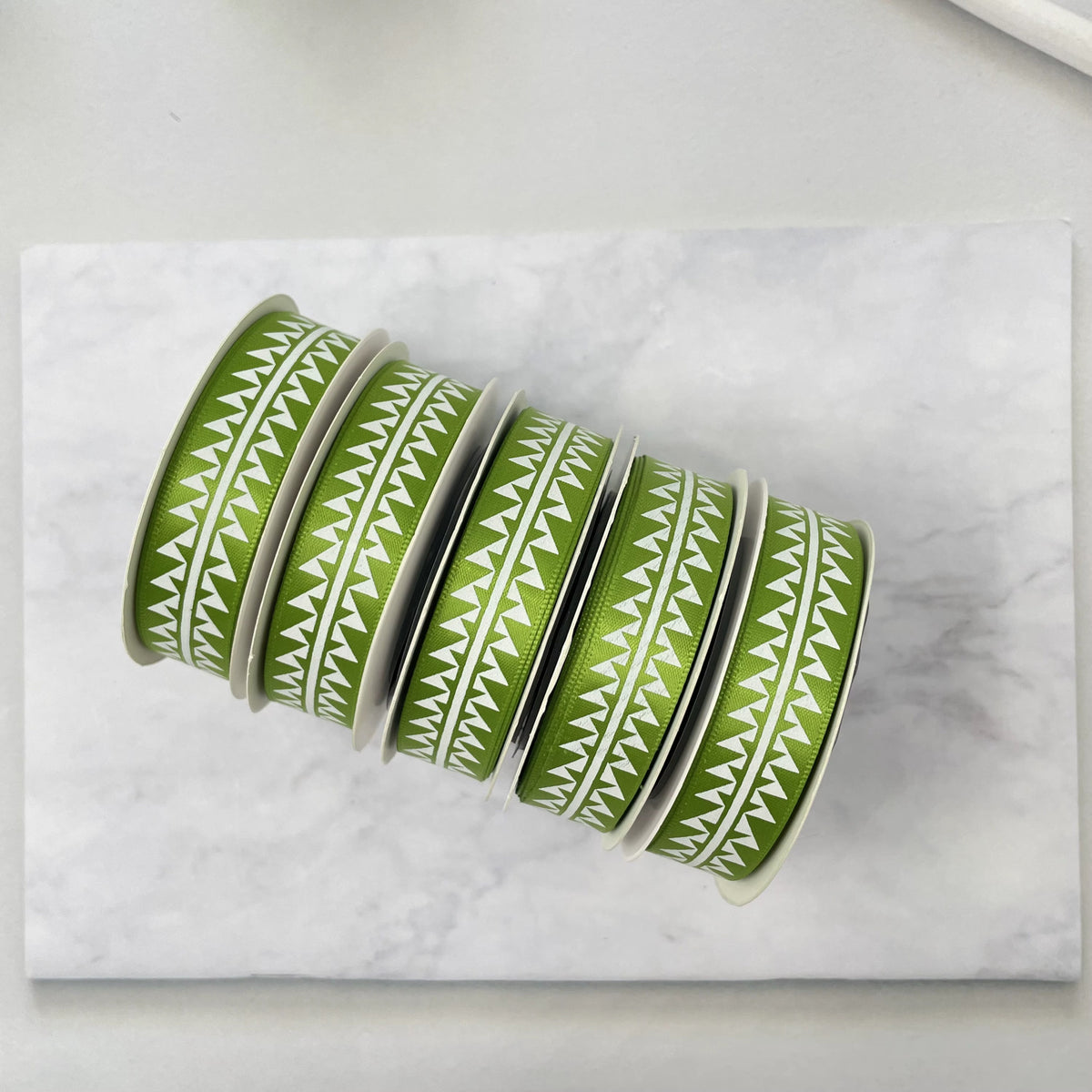 5/8" x 10 yd. Satin Ribbon Cali Native Basket Pattern #2