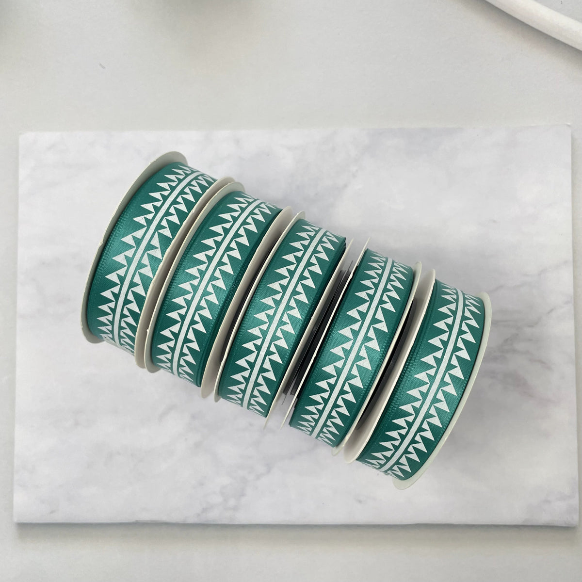 5/8" x 10 yd. Satin Ribbon Cali Native Basket Pattern #2