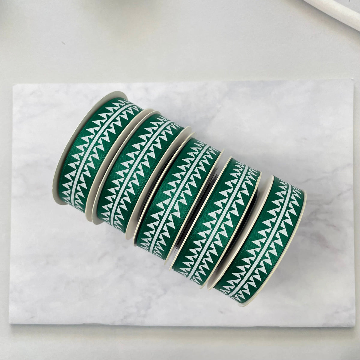 5/8" x 10 yd. Satin Ribbon Cali Native Basket Pattern #2