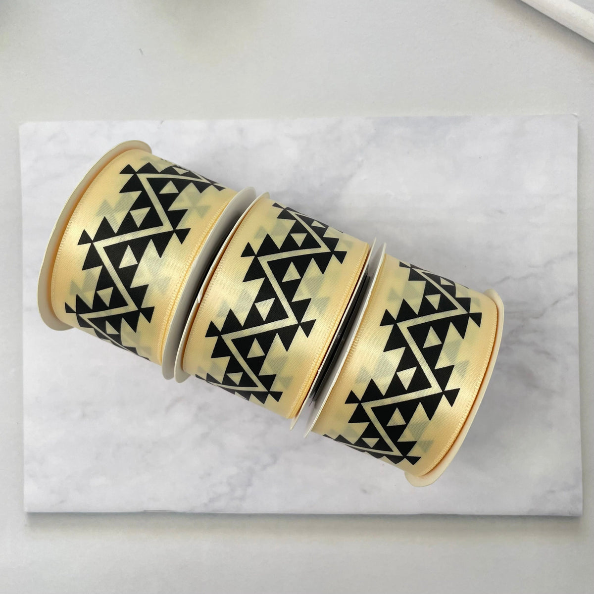 1.5" x 10 yd. Satin Ribbon Cali Native Basket Pattern #1
