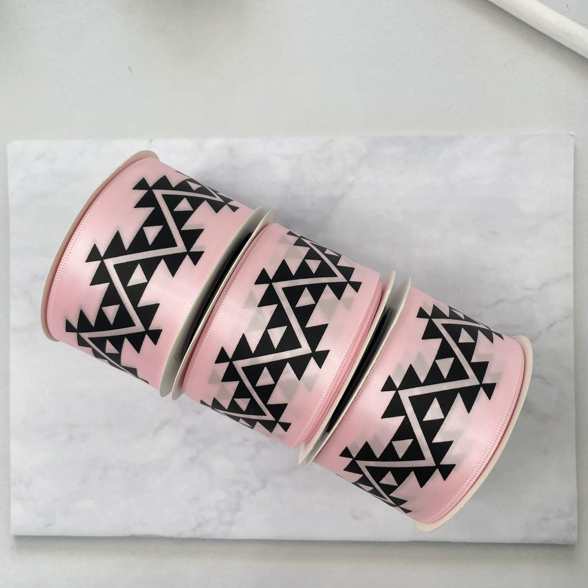 1.5" x 10 yd. Satin Ribbon Cali Native Basket Pattern #1