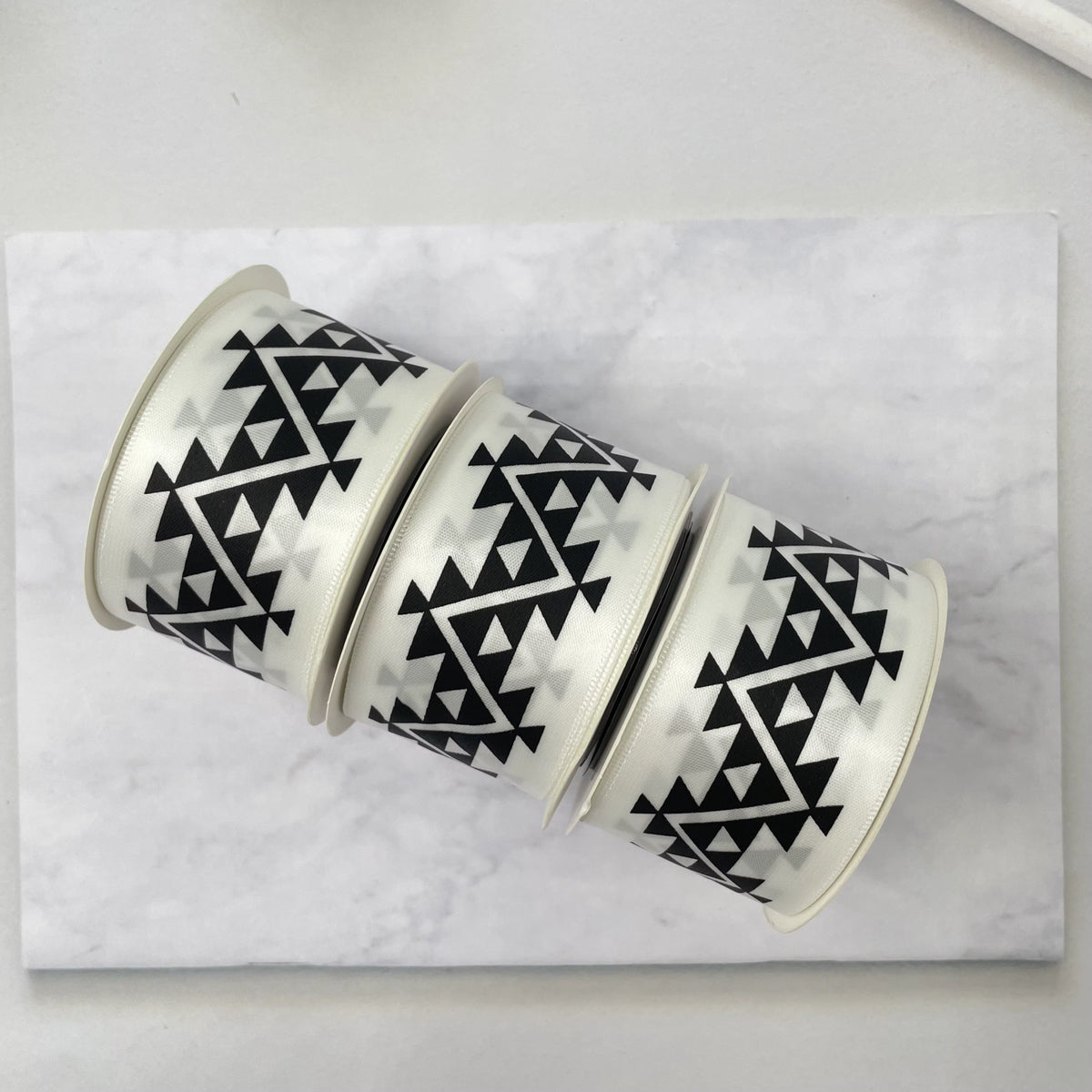 1.5" x 10 yd. Satin Ribbon Cali Native Basket Pattern #1