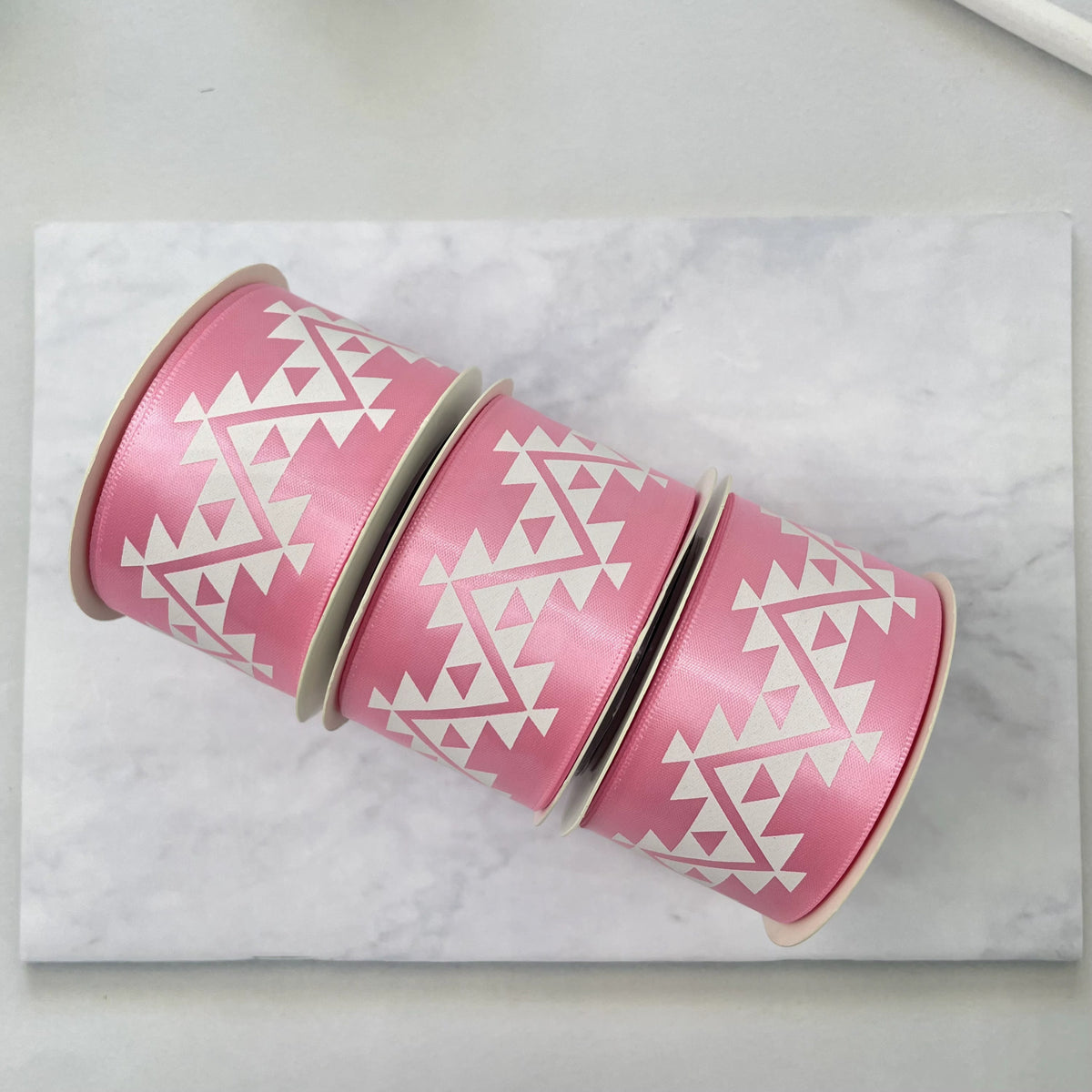 1.5" x 10 yd. Satin Ribbon Cali Native Basket Pattern #1