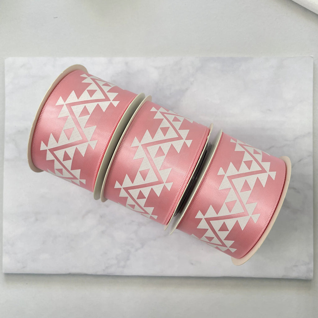 1.5" x 10 yd. Satin Ribbon Cali Native Basket Pattern #1