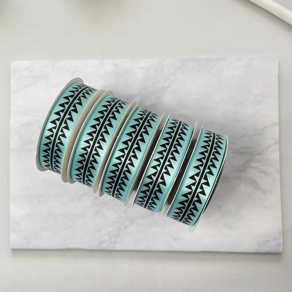 5/8" x 10 yd. Satin Ribbon Cali Native Basket Pattern #2